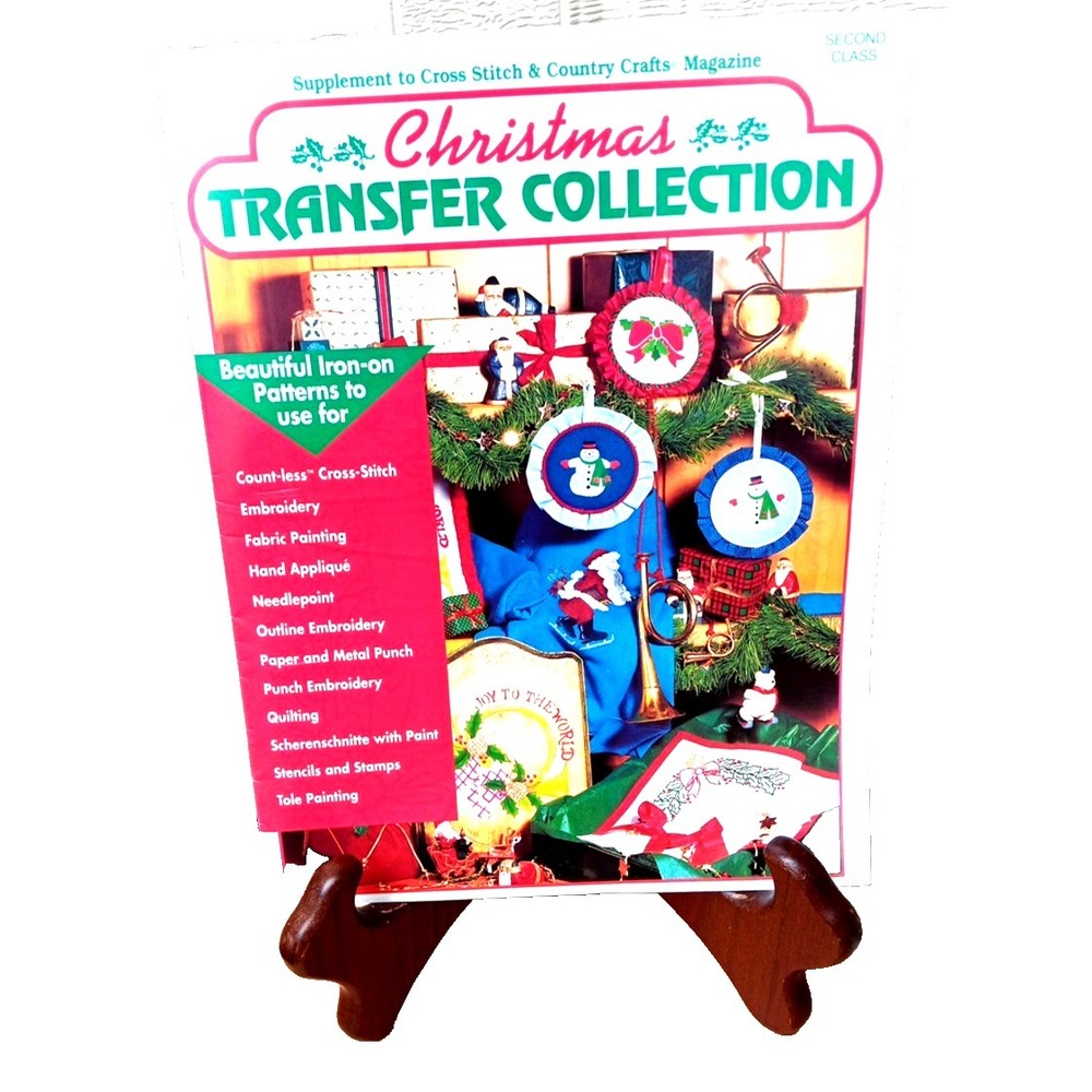 VTG Christmas Transfer Collection Iron on‎ Patterns Cross-Stitch Country Crafts